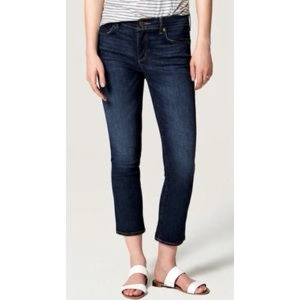 LOFT Petite Modern Fit Crop Jeans